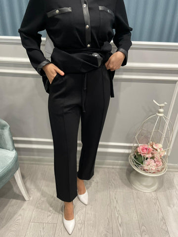 ÇİMALI BELi LASTİKLİ PANTALON