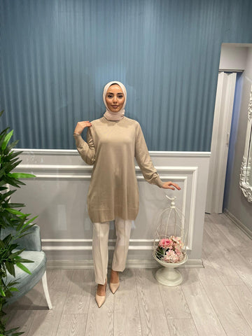 UZUN KOLLU BASİC TRİKO TUNİK