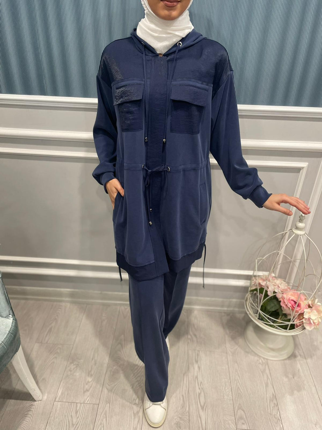 ÇİFT KUMAŞLI KAPŞONLU KAP