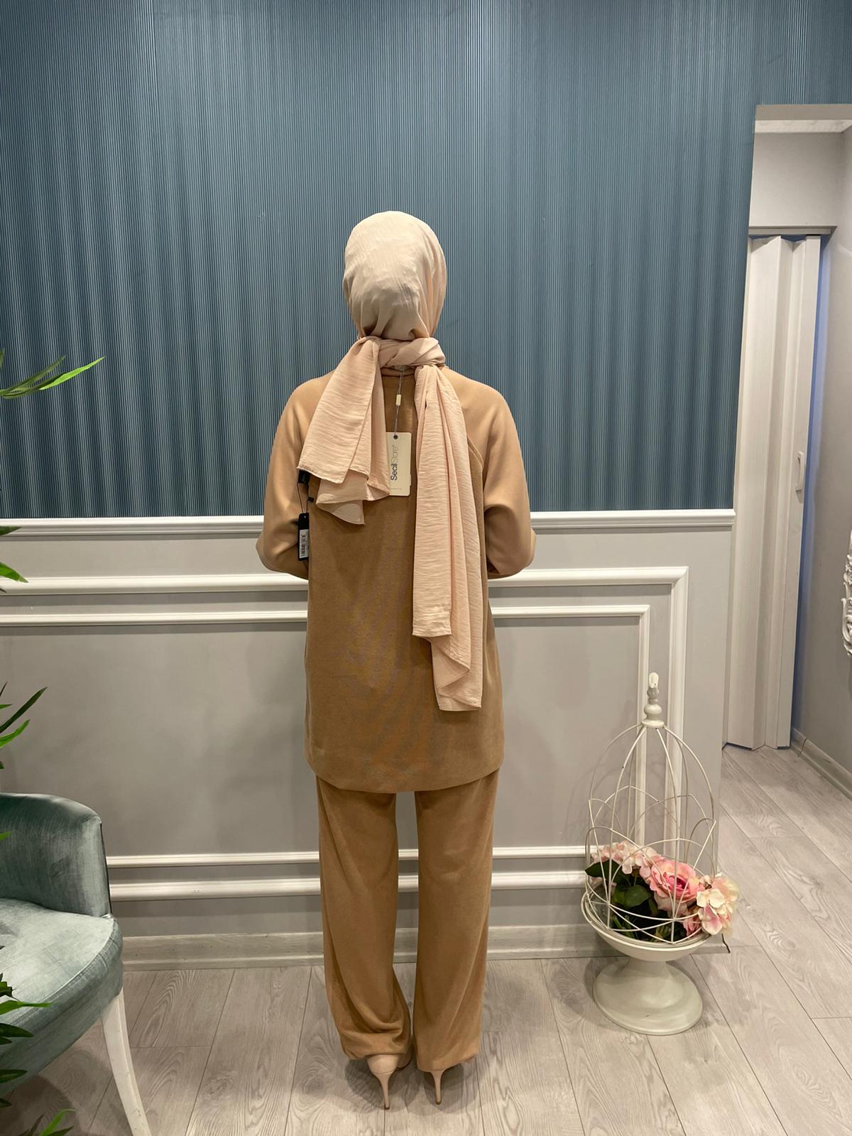 BOLPAÇA SÜET DETAYLI PANTOLON