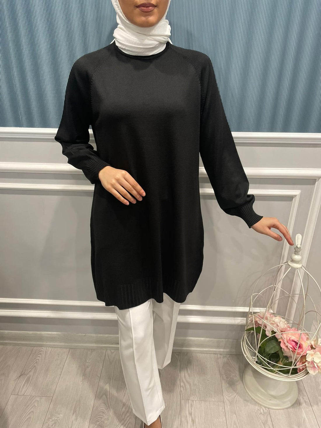 UZUN KOLLU BASİC TRİKO TUNİK