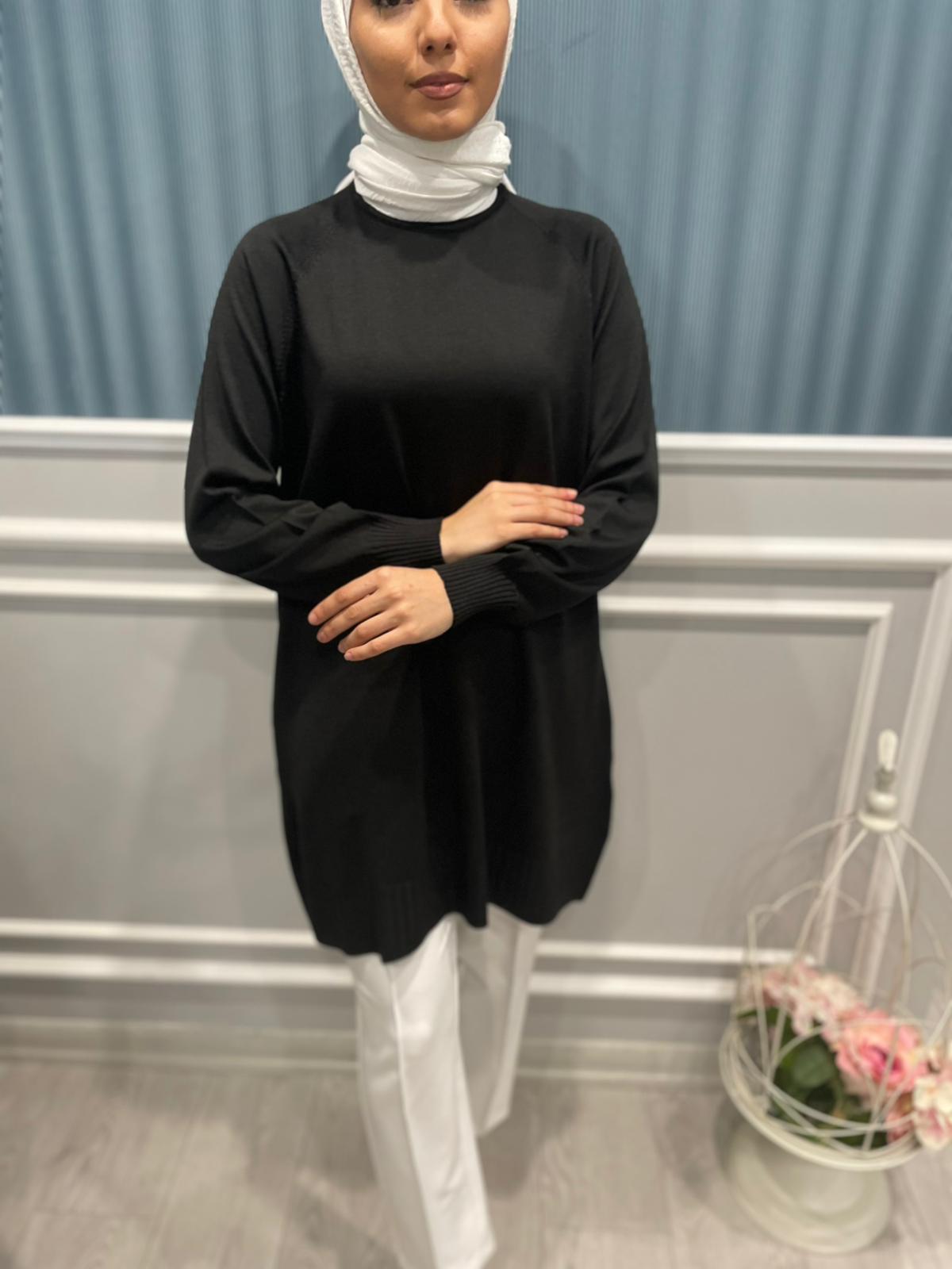 UZUN KOLLU BASİC TRİKO TUNİK