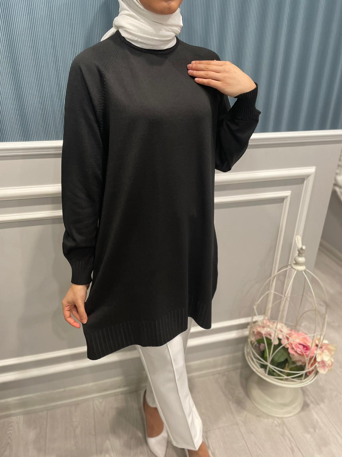 UZUN KOLLU BASİC TRİKO TUNİK