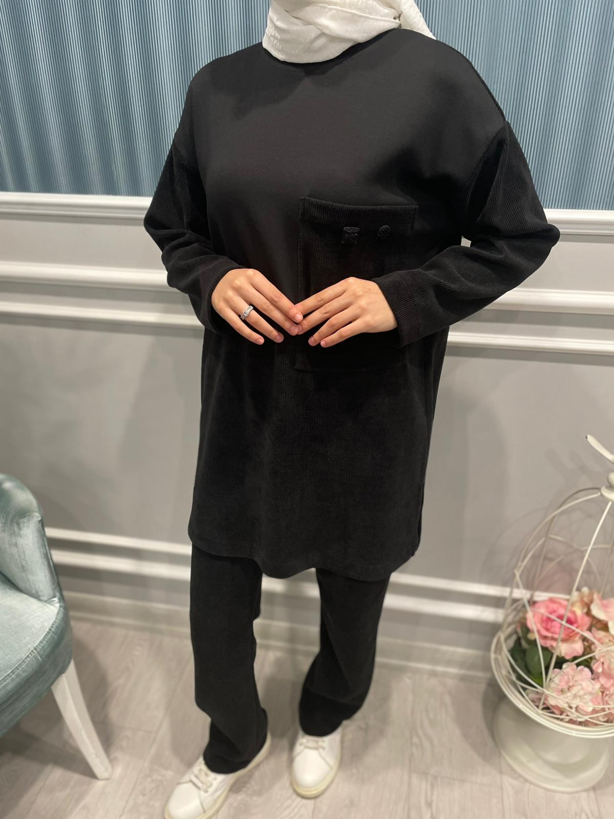 ÖNÜ BÜYÜK CEP DETAYLI TUNİK