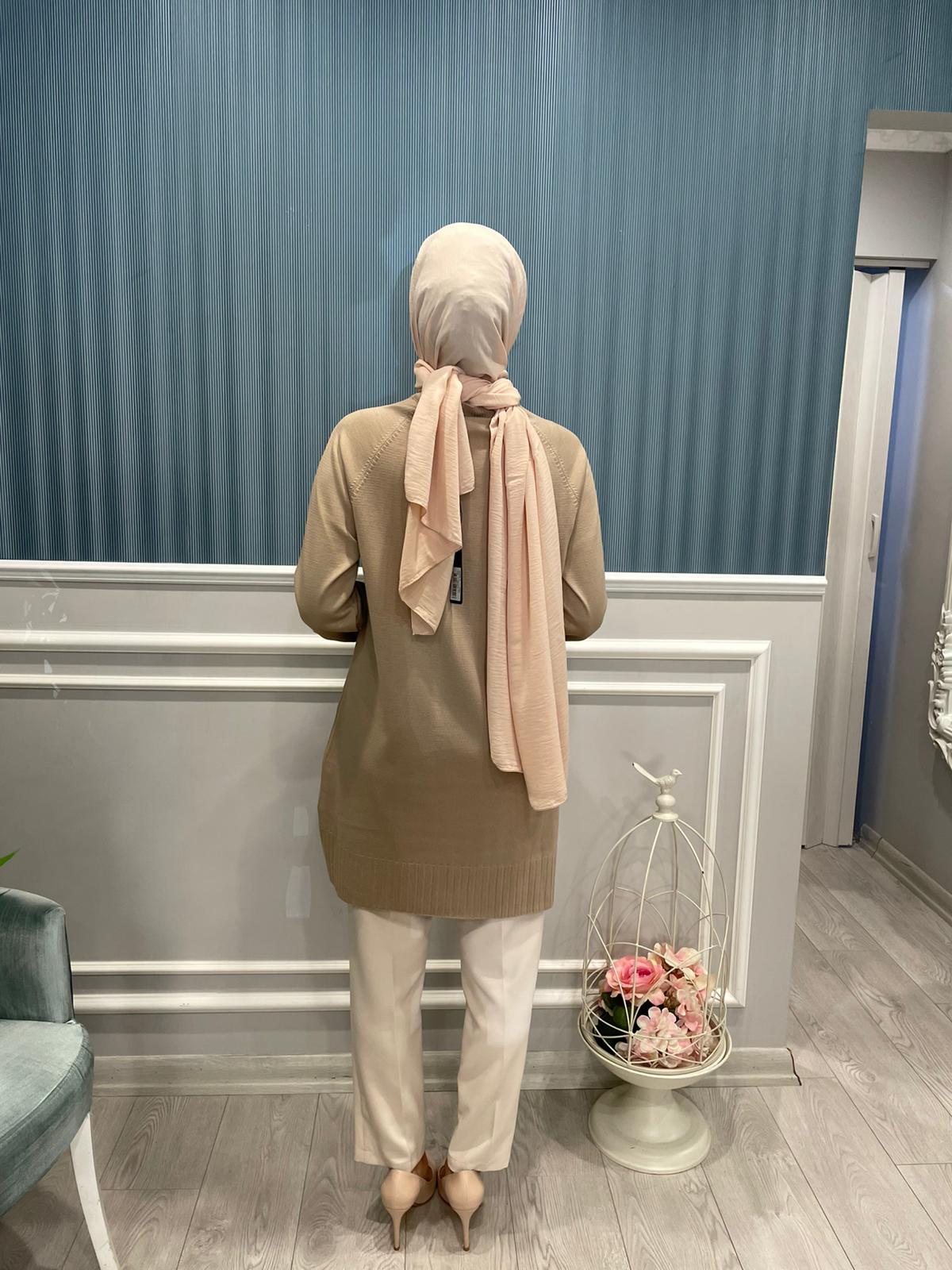 UZUN KOLLU BASİC TRİKO TUNİK