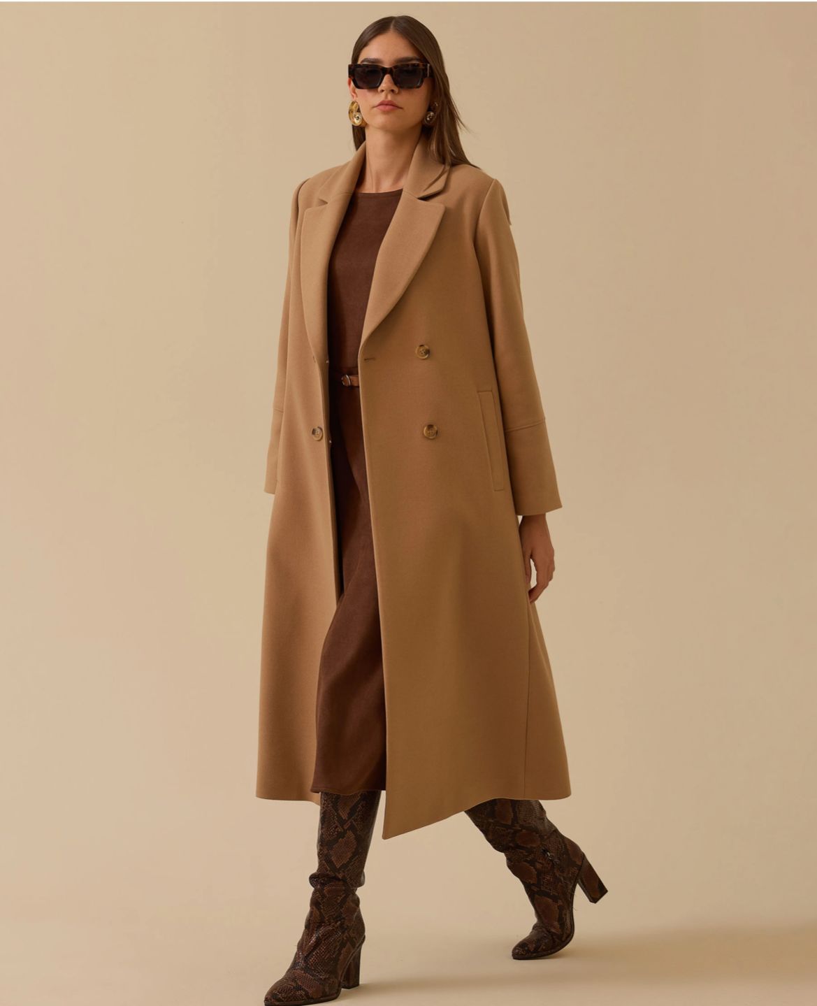 KRUVAZE UZUN KLASİK KABAN