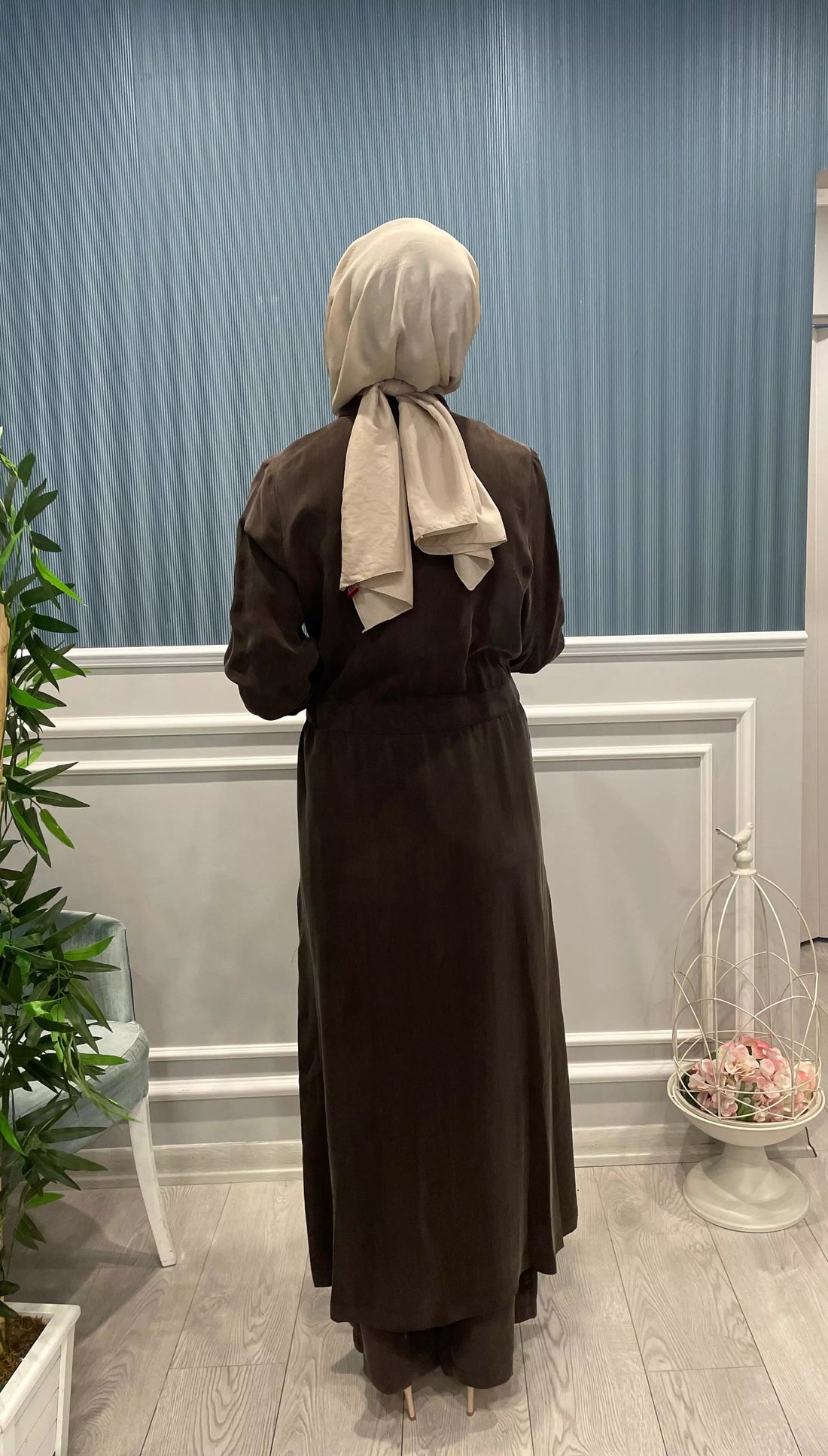 FERMUARLI ÖNDEN BÜYÜK CEPLİ BELDEN KUŞAK BÜZGÜLÜ KUPRA İPEK KAP