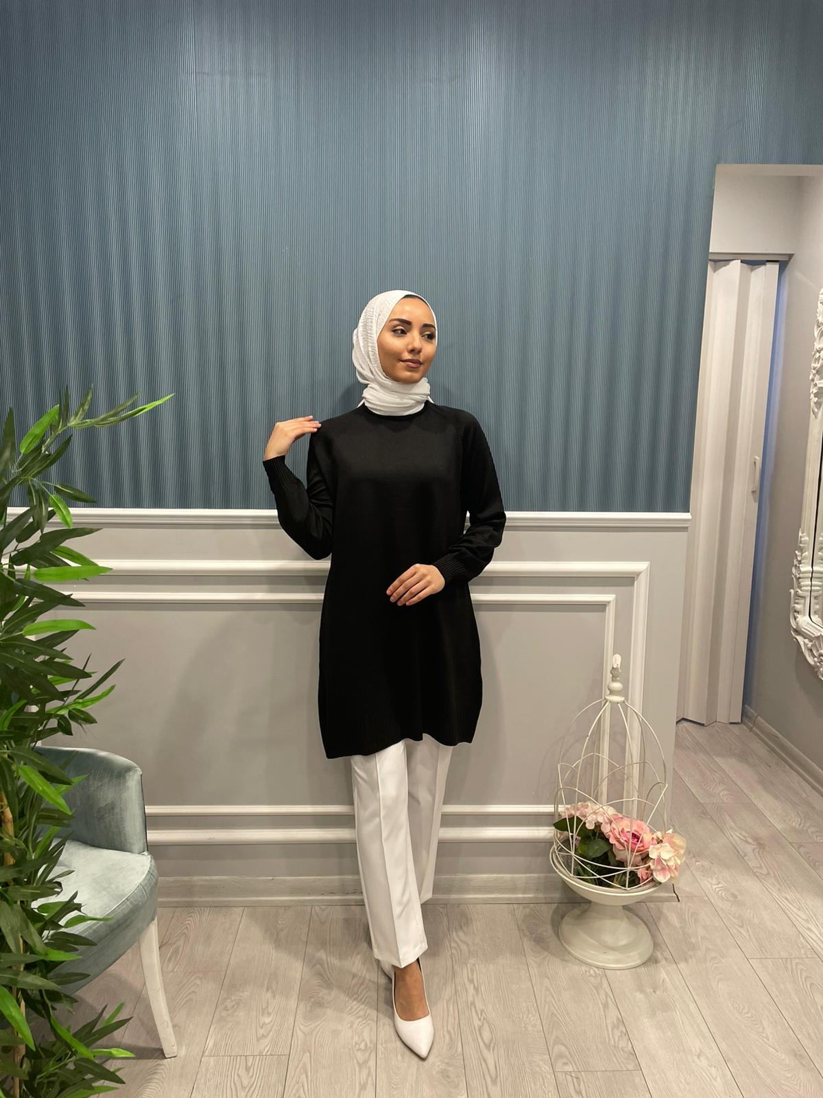 UZUN KOLLU BASİC TRİKO TUNİK