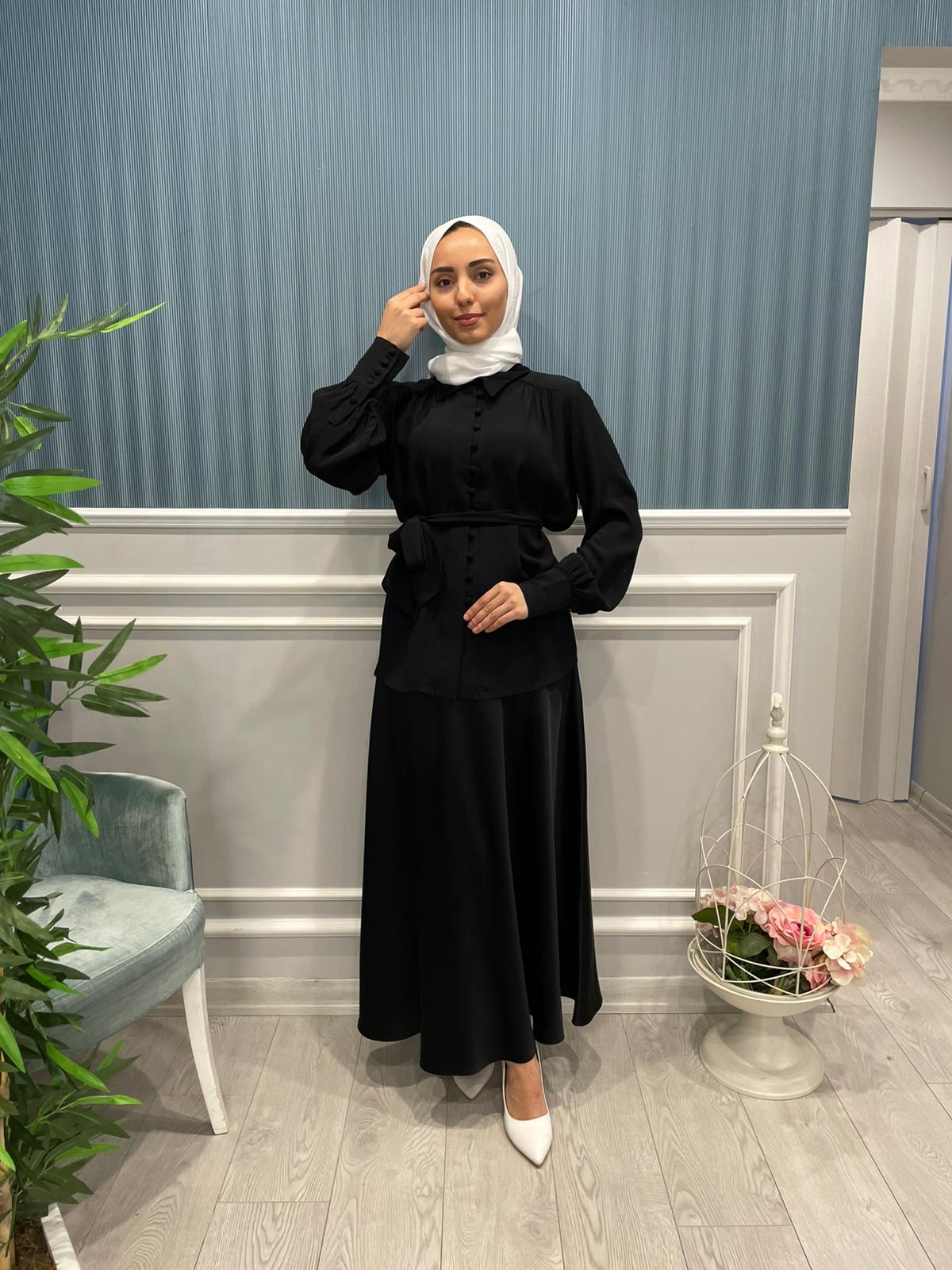 DÜĞMELİ REGULAR UZUN KOLLU VİSKON GÖMLEK