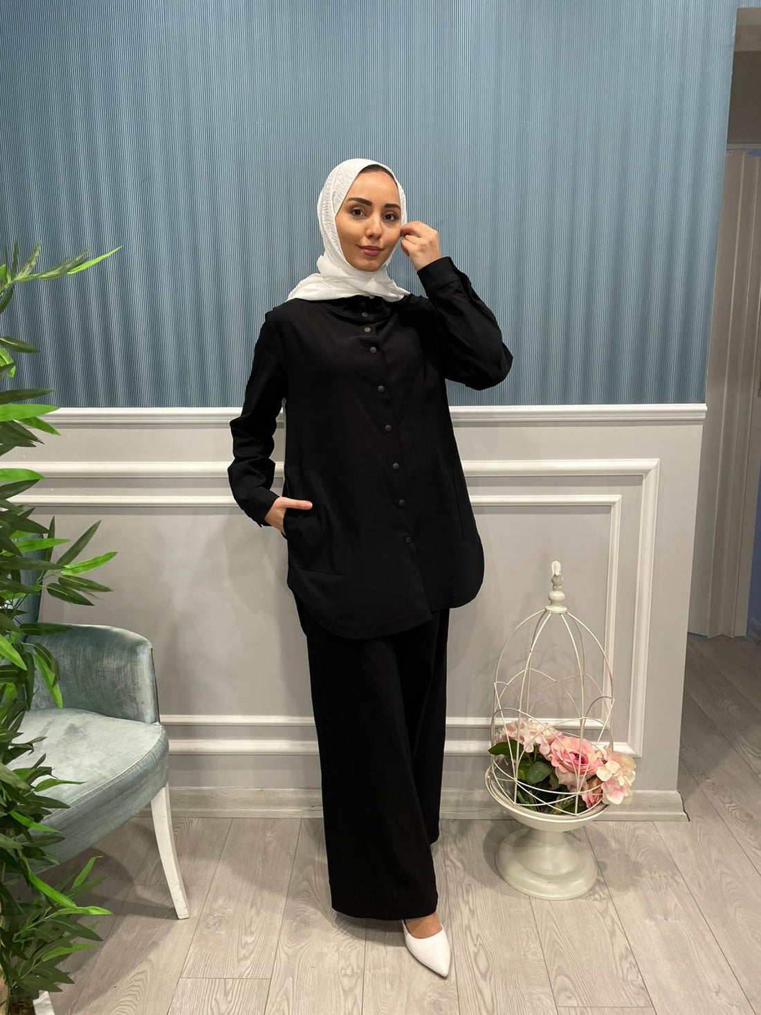 LİKRALI BOL PAÇA PANTOLON