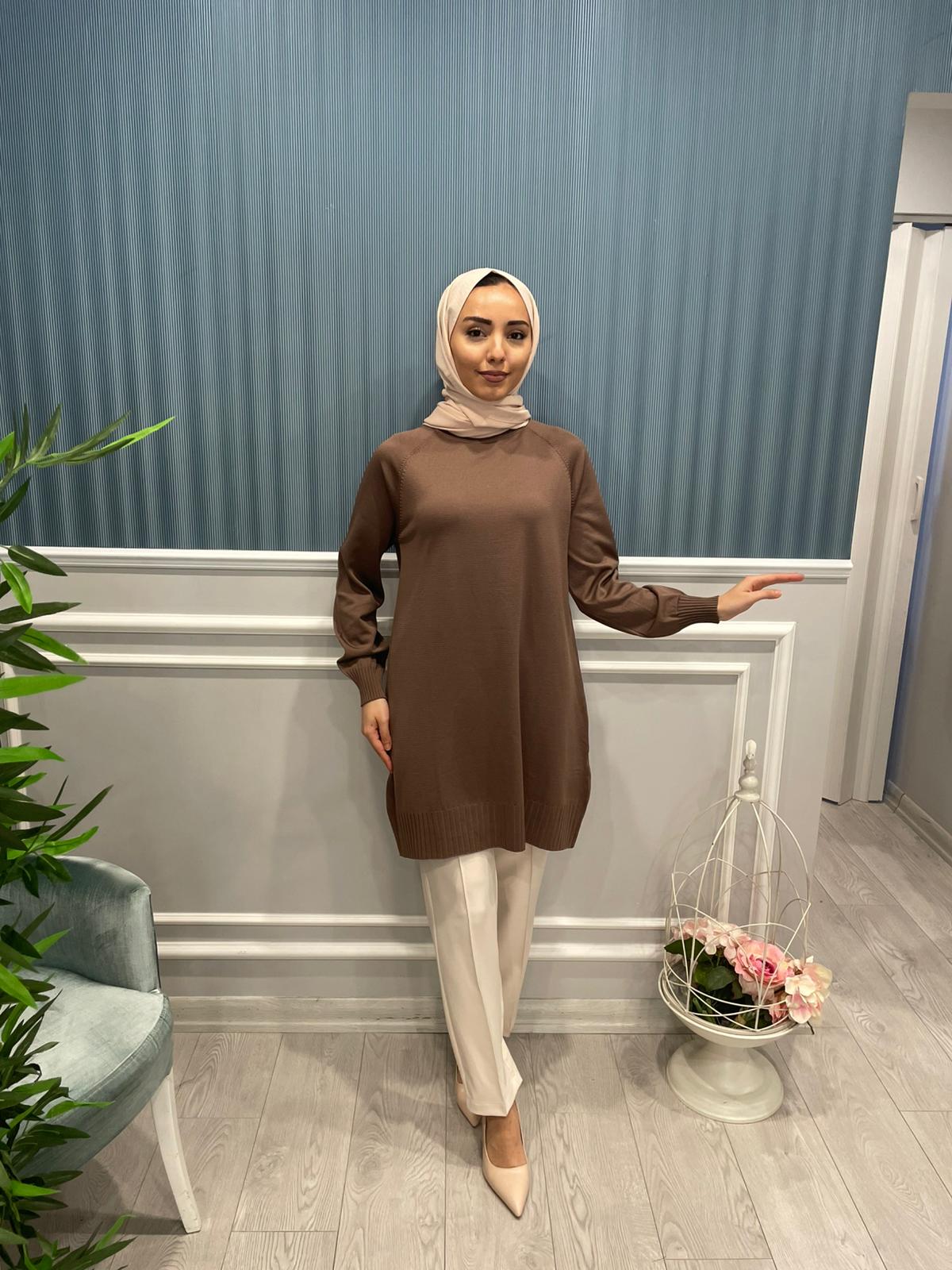 UZUN KOLLU BASİC TRİKO TUNİK