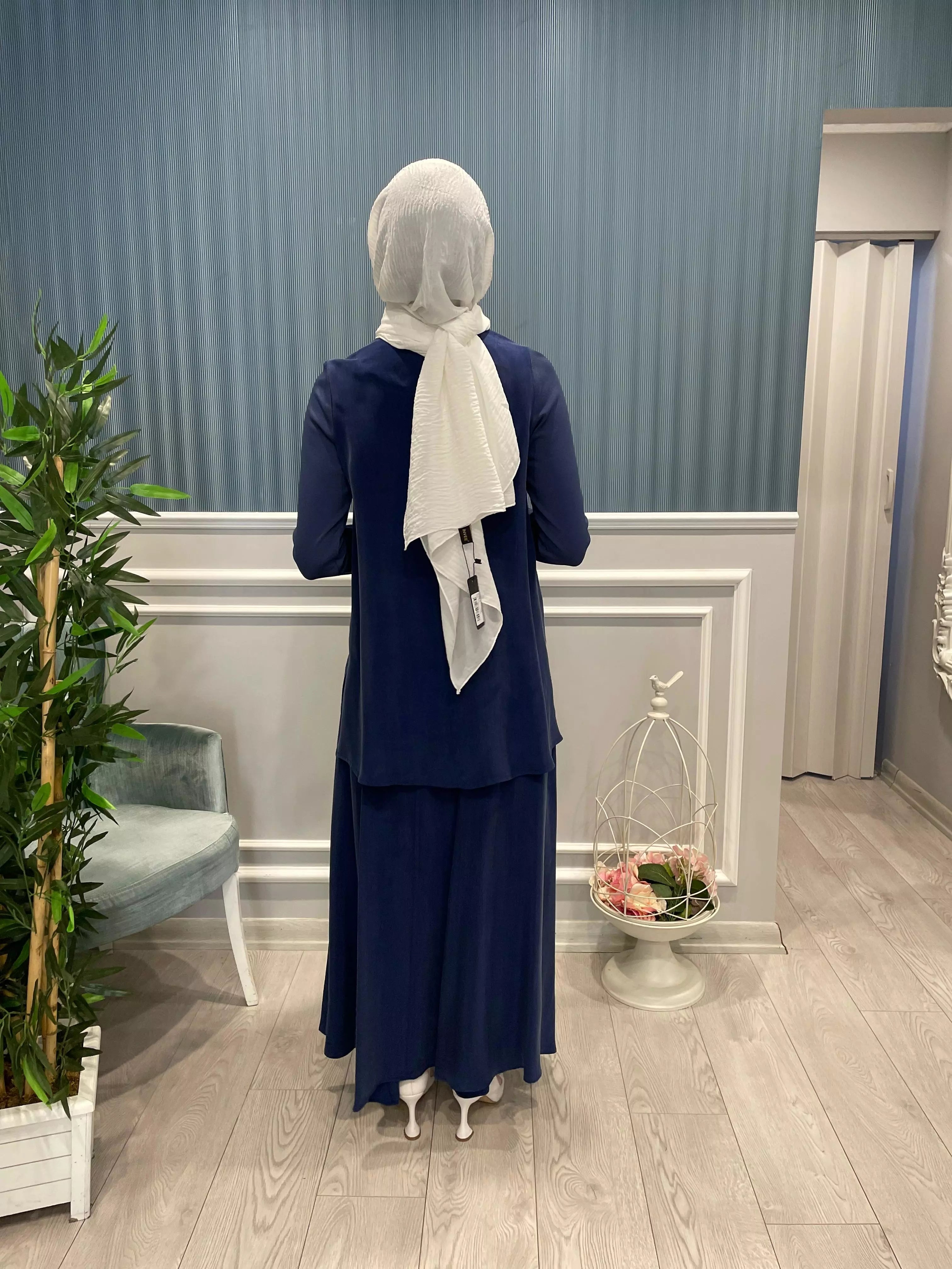 ÖNÜ KUPRA YARIM FERMUARLI BLUZ