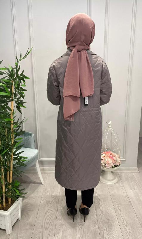 BAKLAVA DESENLİ TRENÇKOT