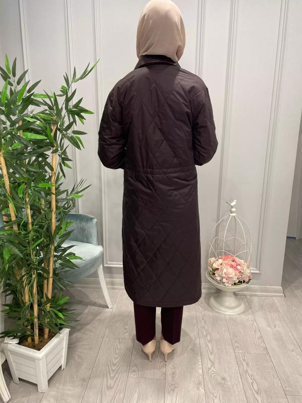 BAKLAVA DESENLİ TRENÇKOT