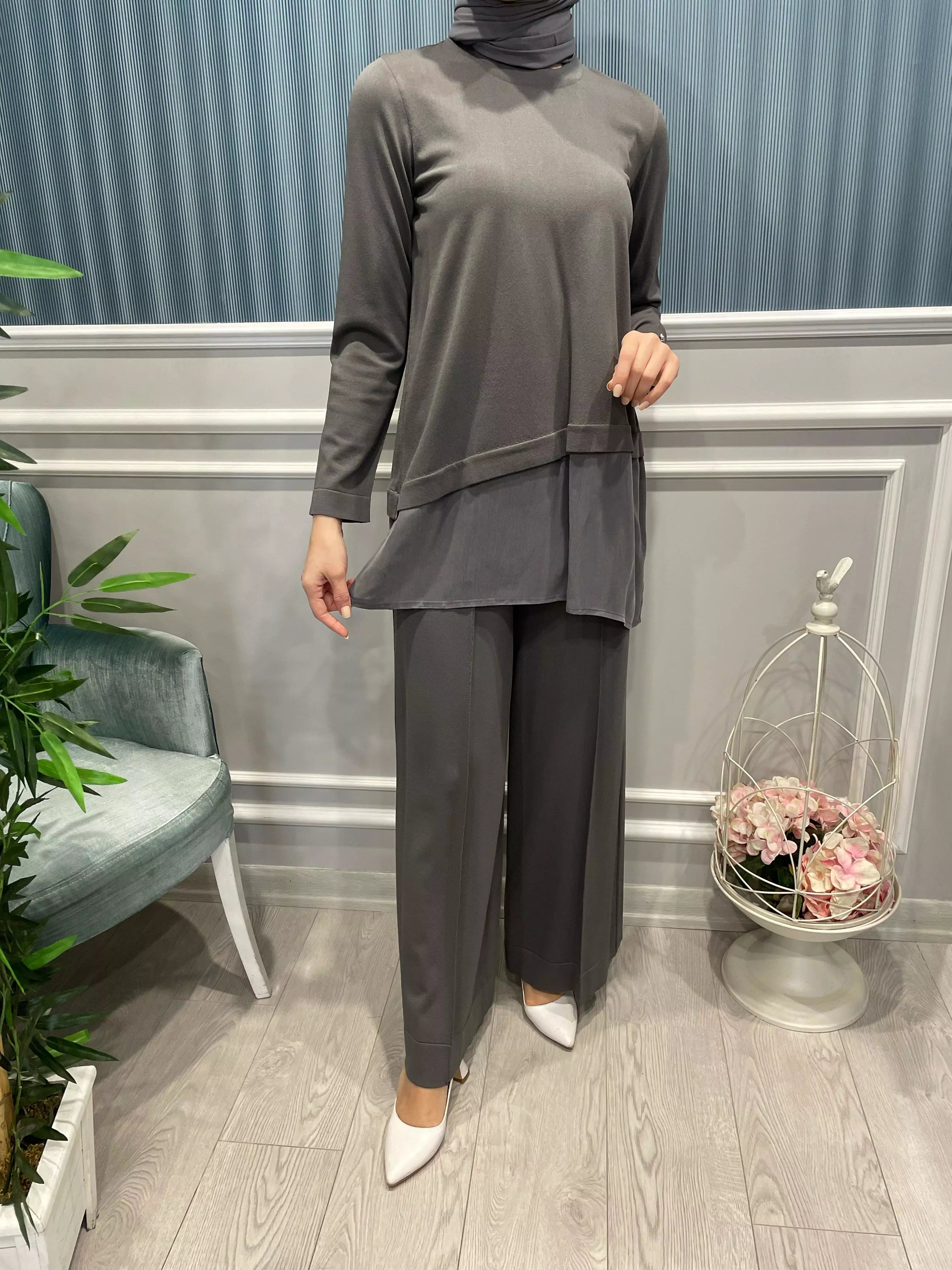 MERSERİZE BOL PAÇA PANTOLON