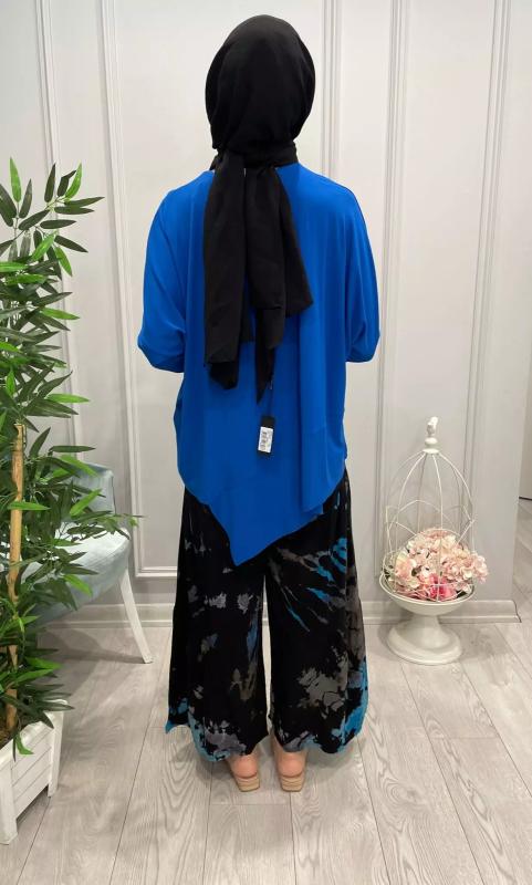 VİSCON%20LİKRALI%20SAKS%20BLUZ