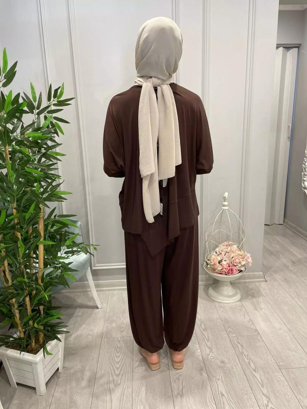 VİSCON%20LİKRALİ%20ŞALVAR%20KESİM%20KAHVERENGİ%20PANTOLON