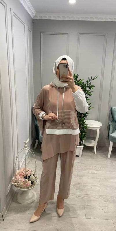 SANDY%20YARASA%20KOL%20FİLE%20DETAYLI%20KAPŞONLU%20TAKIM
