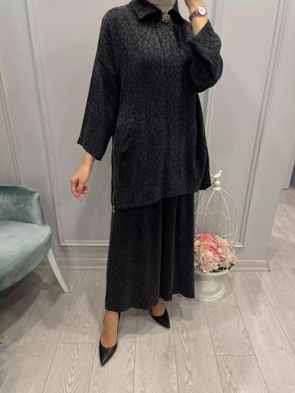 KENDİNDEN%20DESENLİ%20BOL%20PAÇA%20PANTOLON%20TAKIM