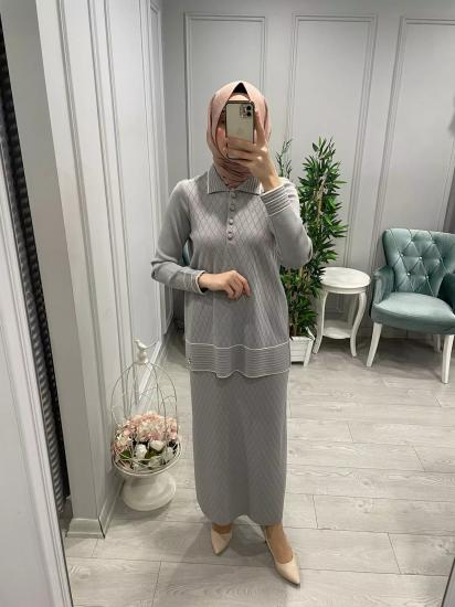 Yakalı Düğmeli Bluz -Vavel Butik