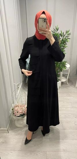 Kat Kat Şifon Detaylı Kap -Vavel Butik