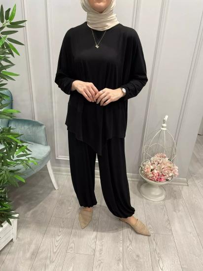 Viscon Likralı Şalvar Kesım Pantolon -Vavel Butik