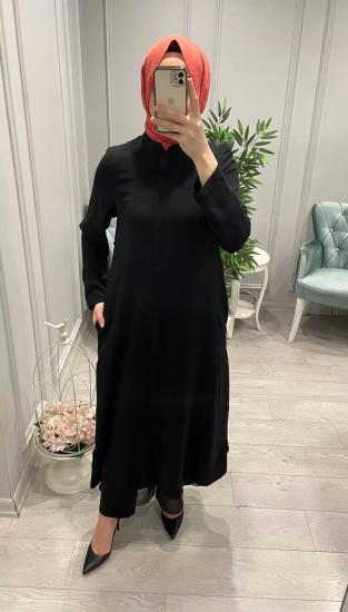 Şifon Detaylı Kap -Vavel Butik