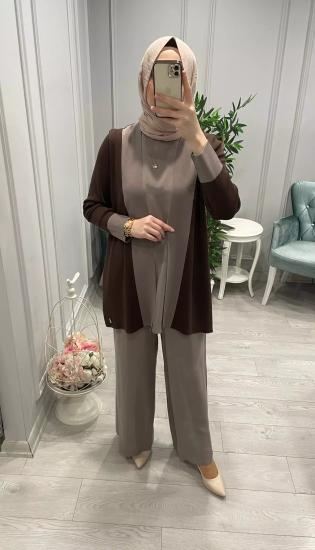 Arkası Kupra Kısa Hırka -Vavel Butik