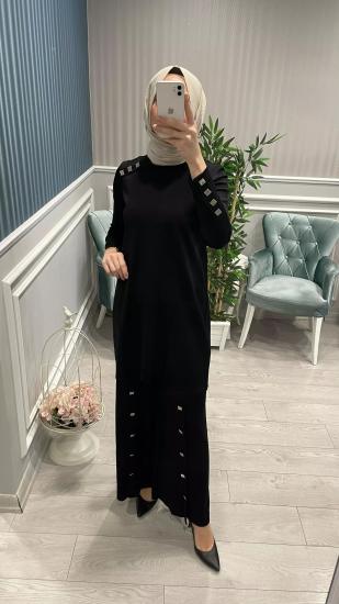 Büyük Düğmeli Pantolon -Vavel Butik
