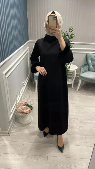 Kolları Kürk Elbise -Vavel Butik
