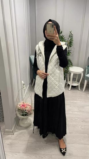 Kapşonlu Yelek -Vavel Butik