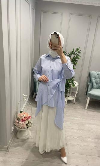 Çizgili Gömlek -Vavel Butik