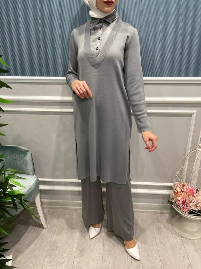 Bol Paça Saten Kupra İpek Pantolon -Vavel Butik