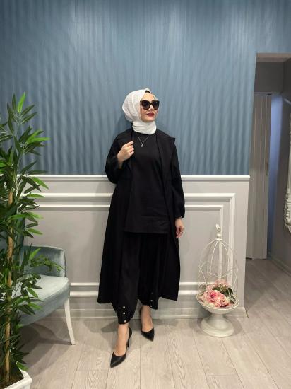 Sıfır Kol Arkası Fermuar Detaylı Dubai İçlik -Vavel Butik