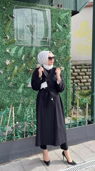 Beli Kuşaklı Trençkot -Vavel Butik