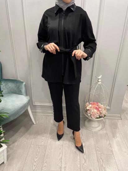 Kot Detaylı Gri Takım -Vavel Butik