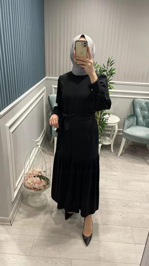 Kemerli Elbise -Vavel Butik