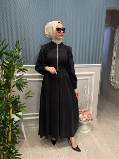 İpek Poplin Elbise -Vavel Butik