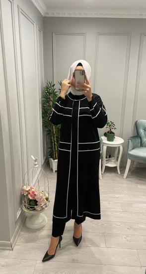 Missdalida Çizgili Uzun Hırka