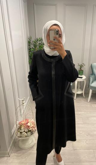 Missdalida Deri Cep Detaylı Ceket