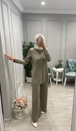 Missdalida Kolları Düğmeli Yün Bluz