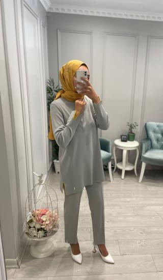 Missdalida Kolları Yırtmaçlı Bluz