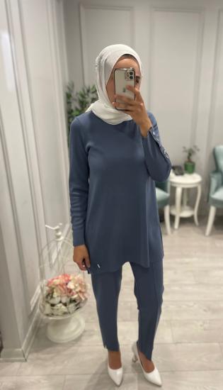 Kolu Dügmeli Bluz -Vavel Butik